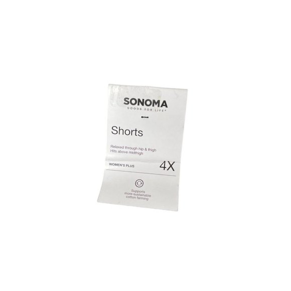 Sonoma Fleece Shorts Womens Plus Size 4X Solid Black Drawstring Fleece NWT - Picture 6 of 8